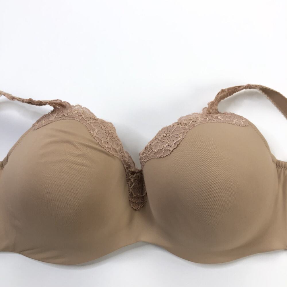 Le Mystere Tisha Lace 36G Bra Beige Nude Full Coverage 965 MINT